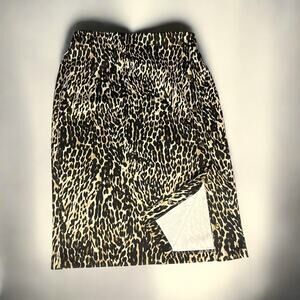Bold Elements Leopard Print Pencil Skirt – Size M